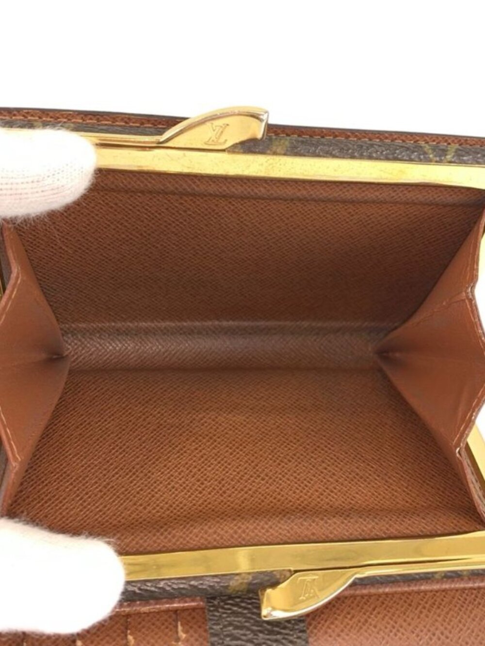 Louis Vuitton Monogram Porte Monnaie Viet Viennois Brown Fold Wallet Compact - Picture 8 of 9
